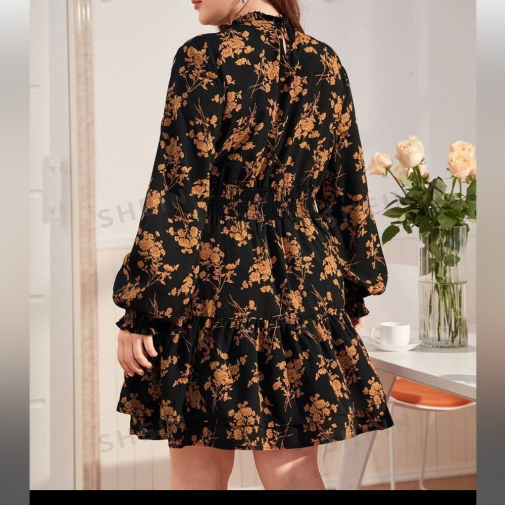 SHEIN Floral Fall Dress 🍂🤎 - Picture 2 of 12